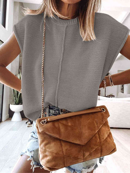 Gilet pull à mancherons