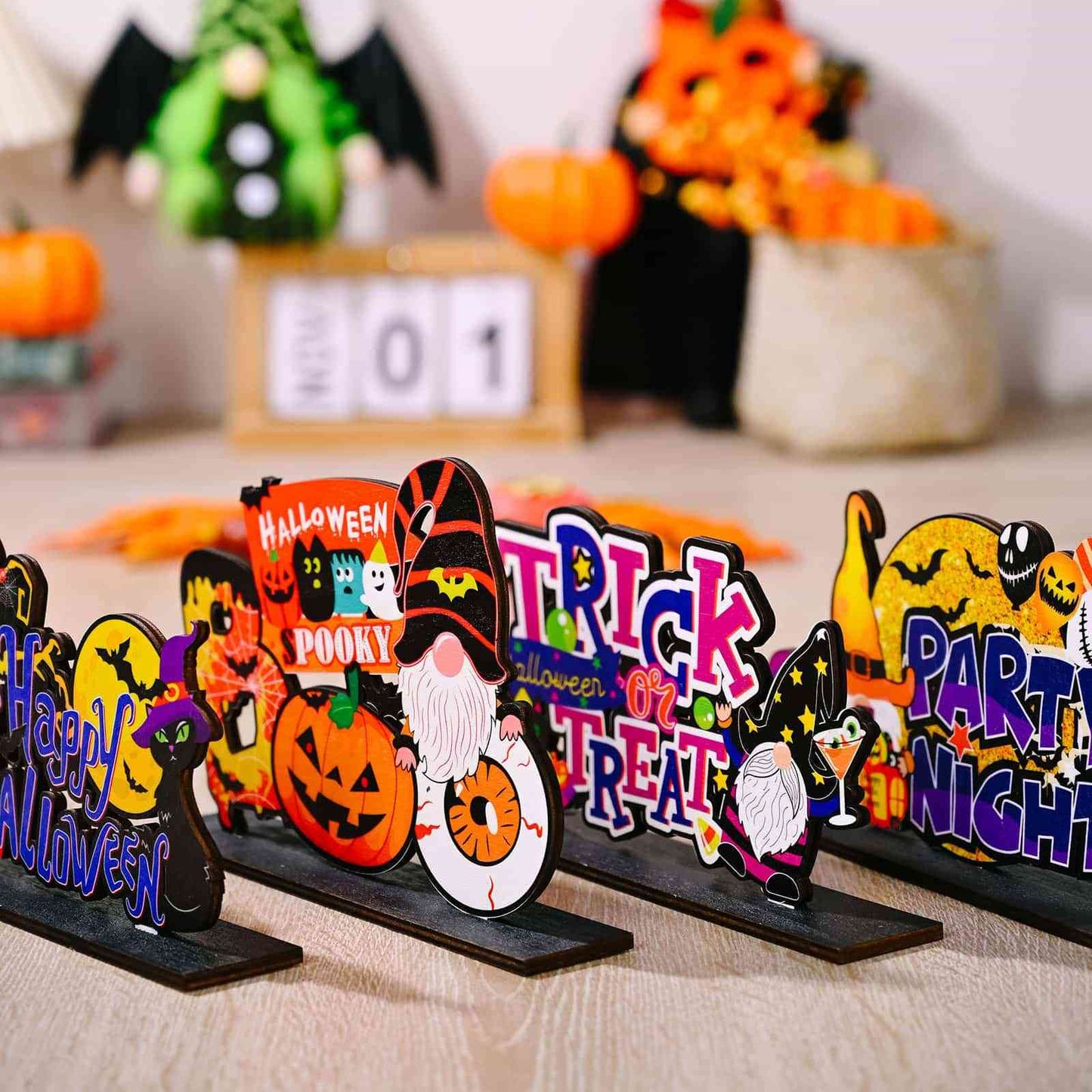 Ornements d'éléments d'Halloween assortis, 2 pièces