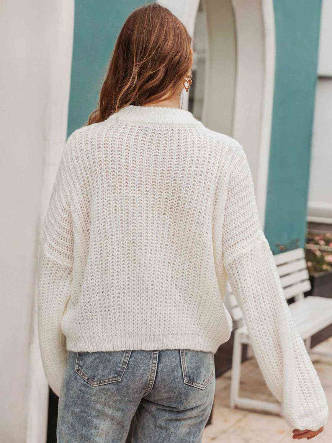 Round Neck Long Sleeve Sweater