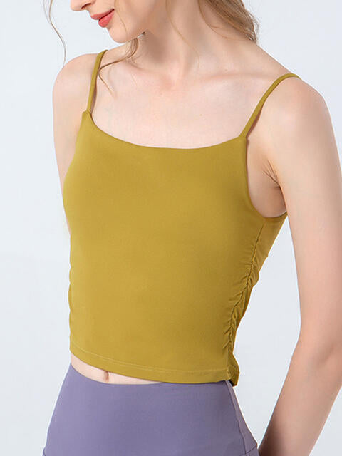 Camisole de sport froncée