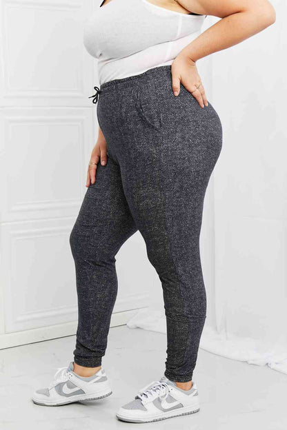 Leggings Depot Stay In - Pantalon de jogging taille pleine avec cordon de serrage