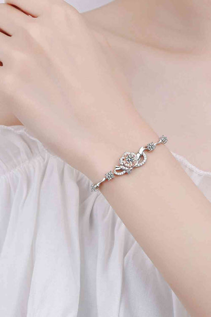 Bracelet moissanite en argent sterling 925