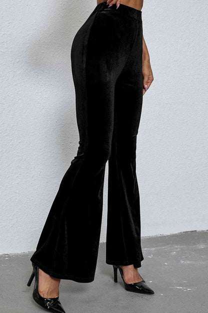 High Waist Flare Leg Pants