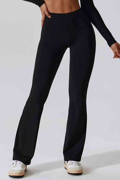 Pantalon de sport long taille haute coupe slim