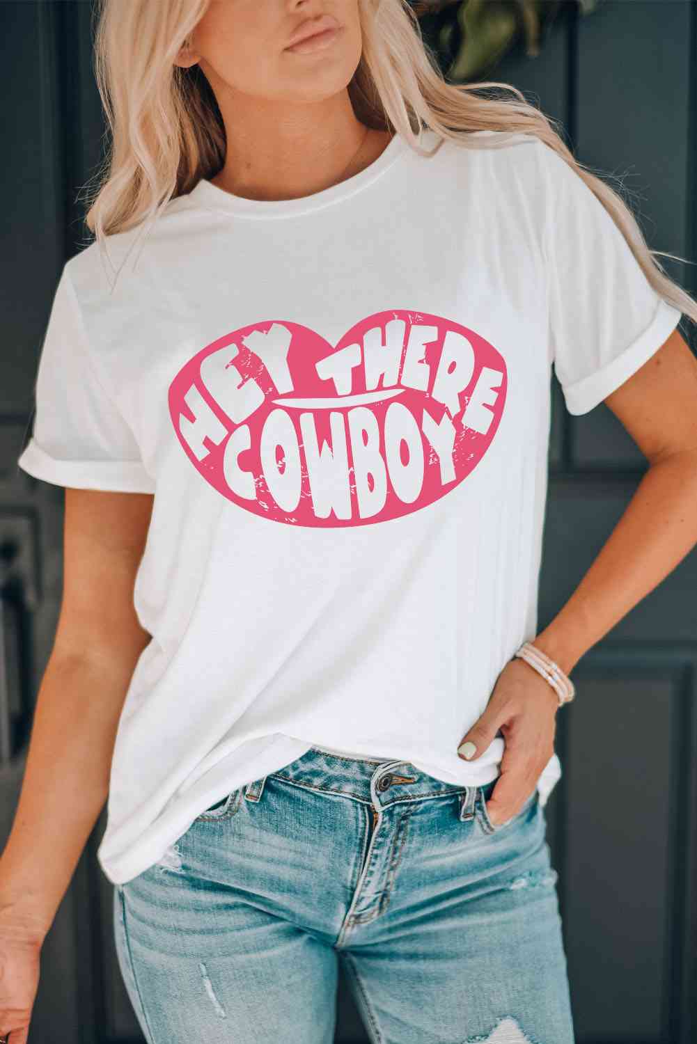 HEY ALL COWBOY Camiseta gráfica