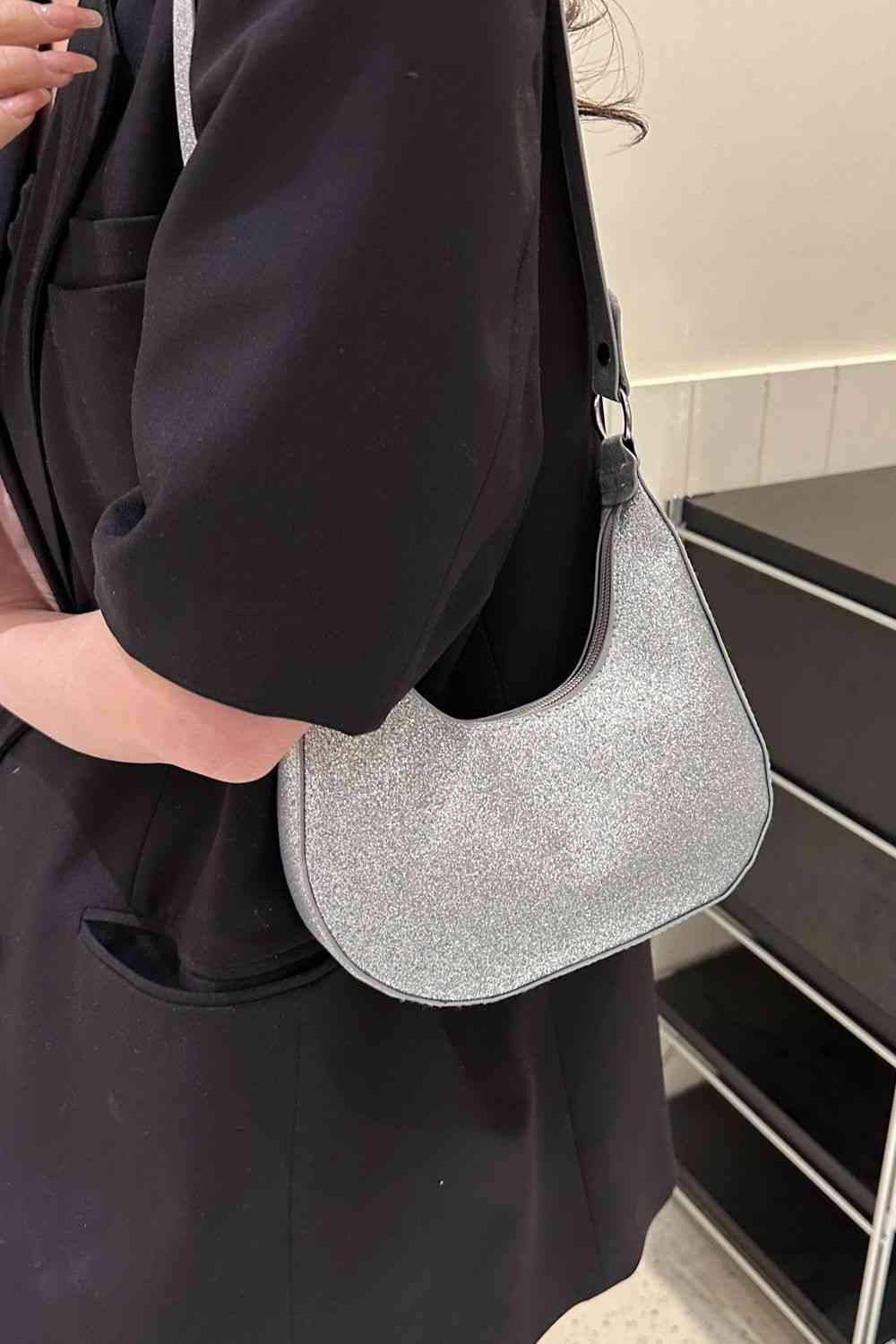 Petit sac à bandoulière pailleté