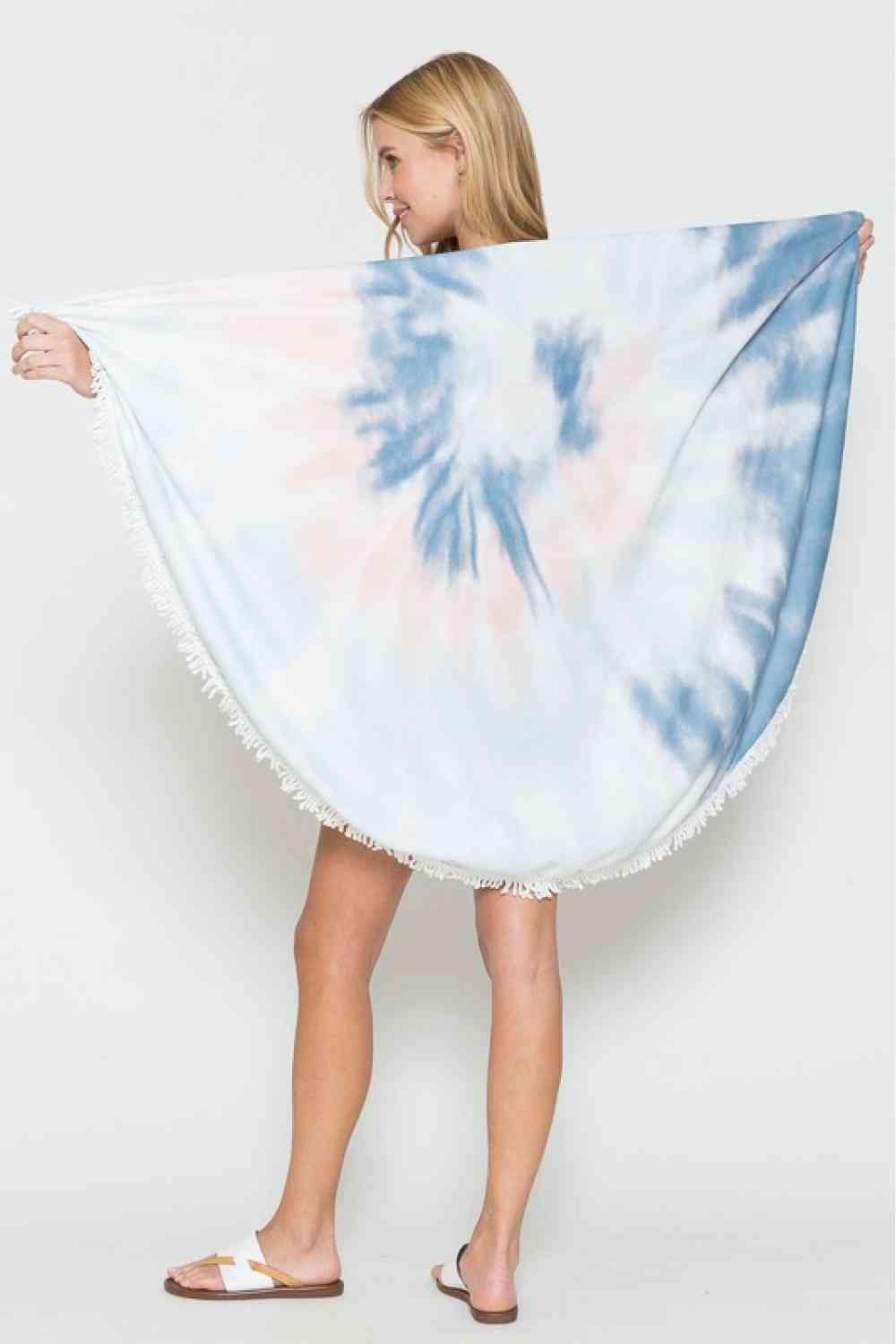 Serviette de plage ronde tie-dye Justin Taylor Dreamland