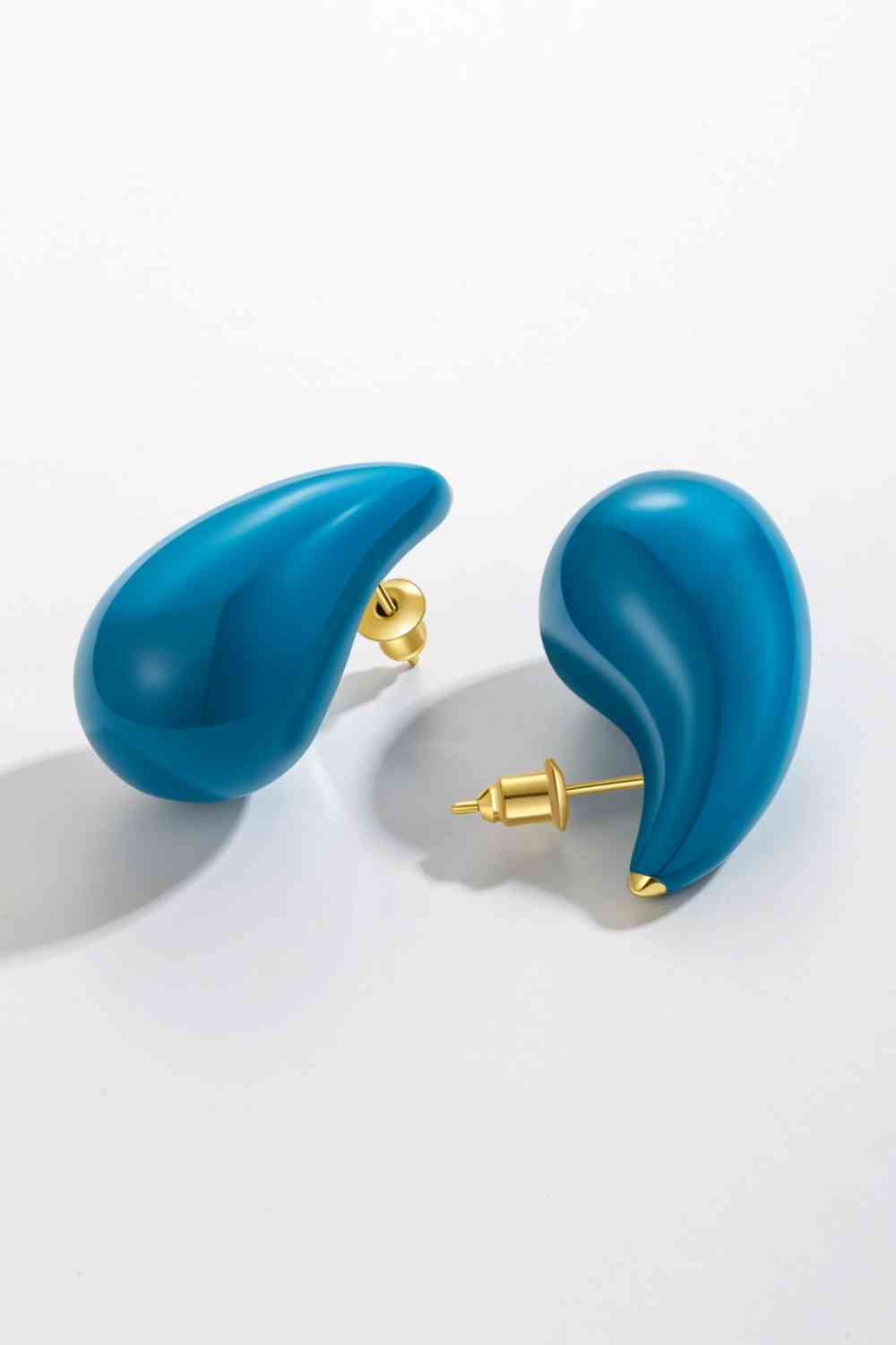 Boucles d'oreilles en laiton goutte d'eau de grande taille