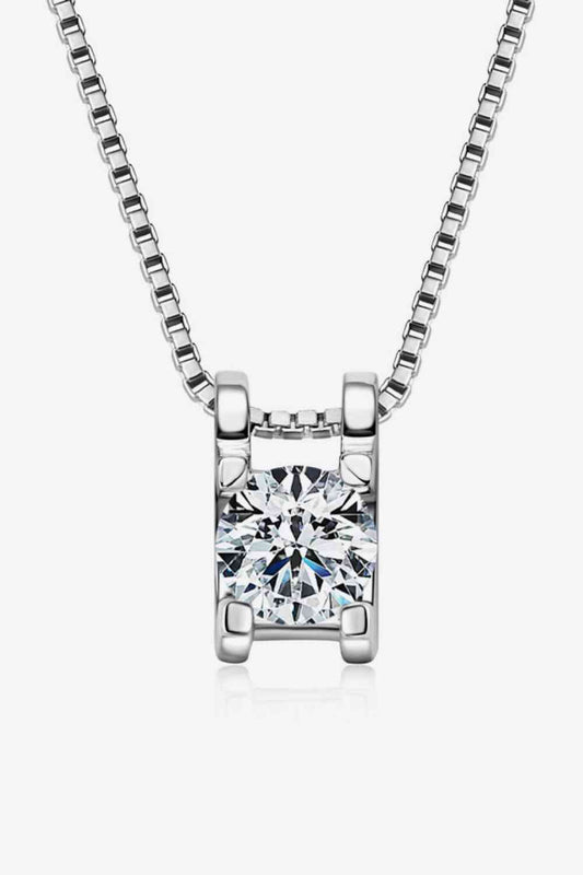 Collier en argent sterling 925 Moissanite