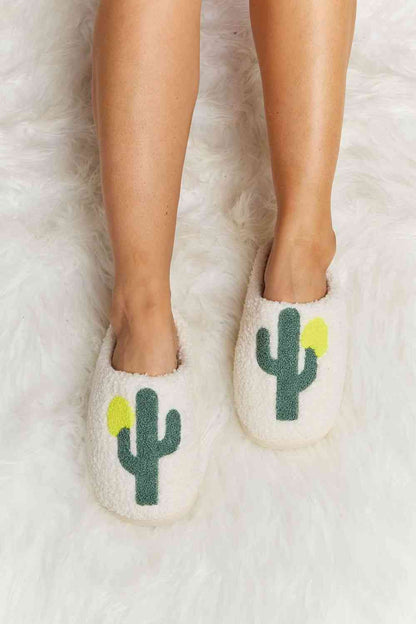 Pantoufles en peluche Melody Cactus