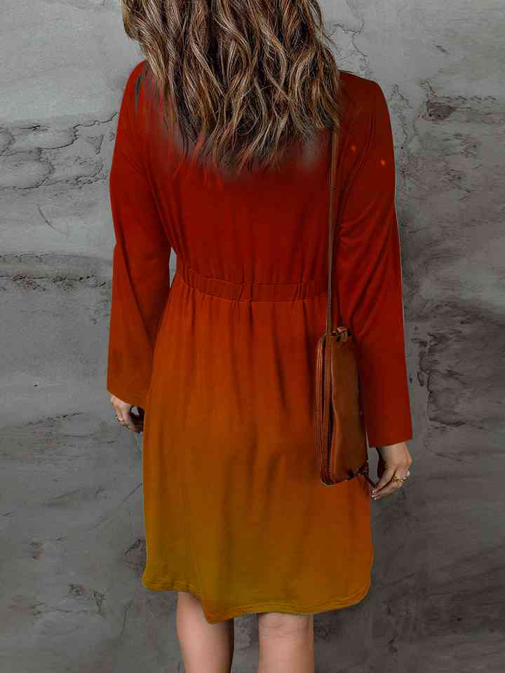 Full Size Halloween Theme Round Neck Puff Sleeve Magic Dress