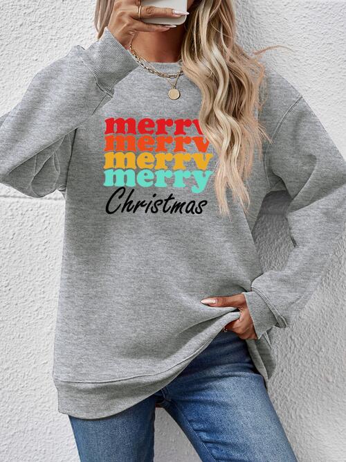 JOYEUX NOËL Sweat-shirt graphique à manches longues