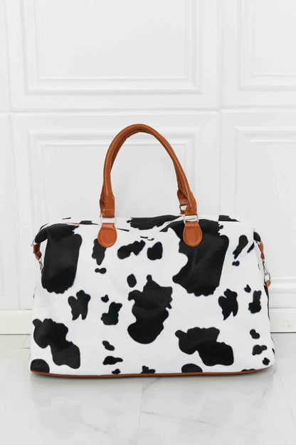 Bolso de fin de semana de felpa con estampado animal