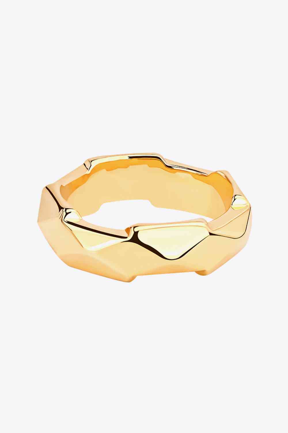 Anillo de cobre bañado en oro de 18 quilates