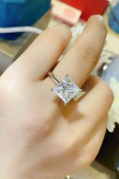 Bague solitaire moissanite 5 carats