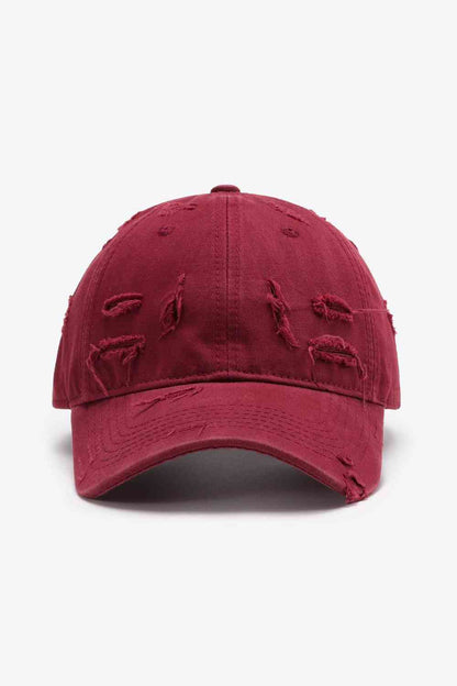 Gorra de béisbol ajustable desgastada