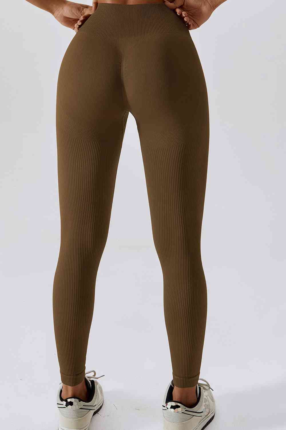 Leggings deportivos largos con cintura ancha y corte entallado