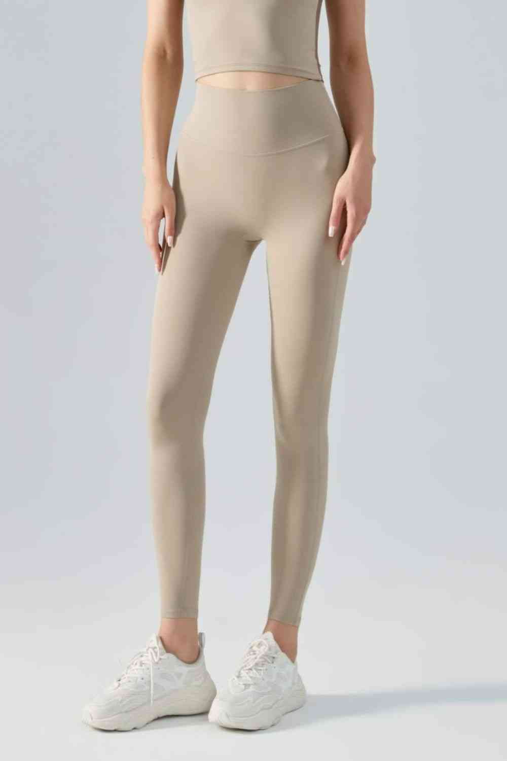 Leggings activos con cintura ancha