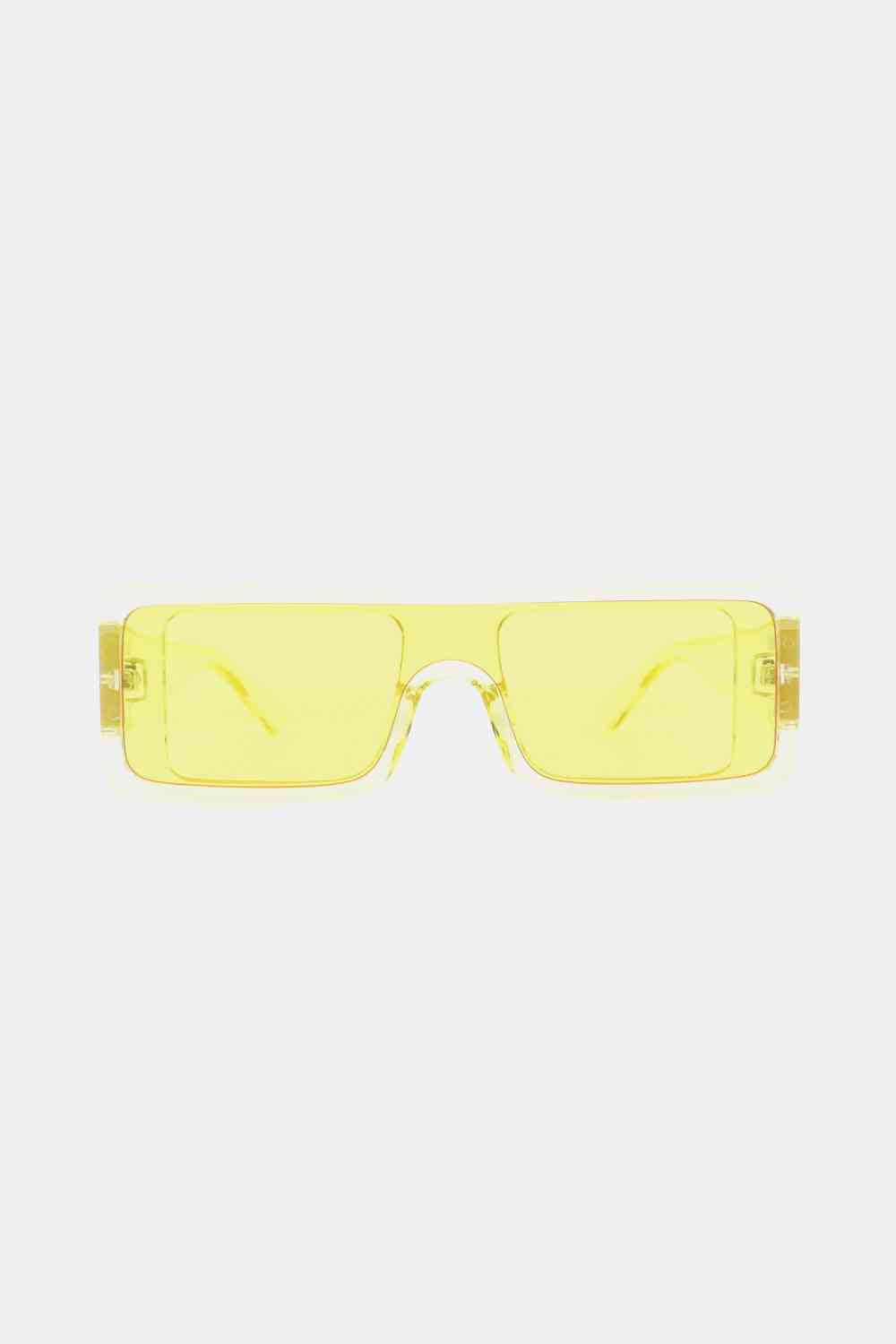 Lunettes de soleil rectangulaires à monture en polycarbonate