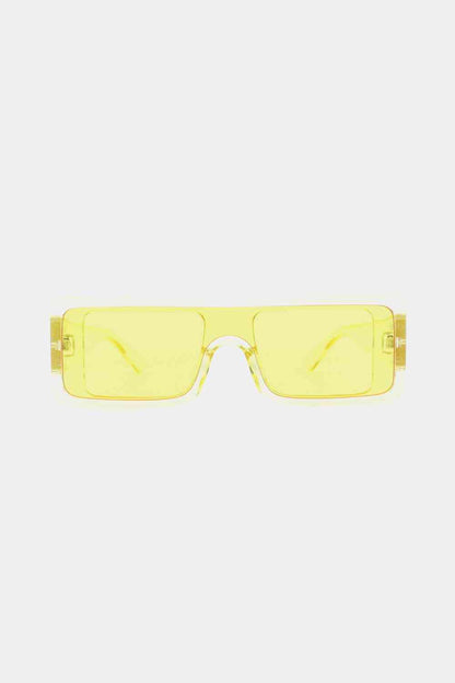 Lunettes de soleil rectangulaires à monture en polycarbonate