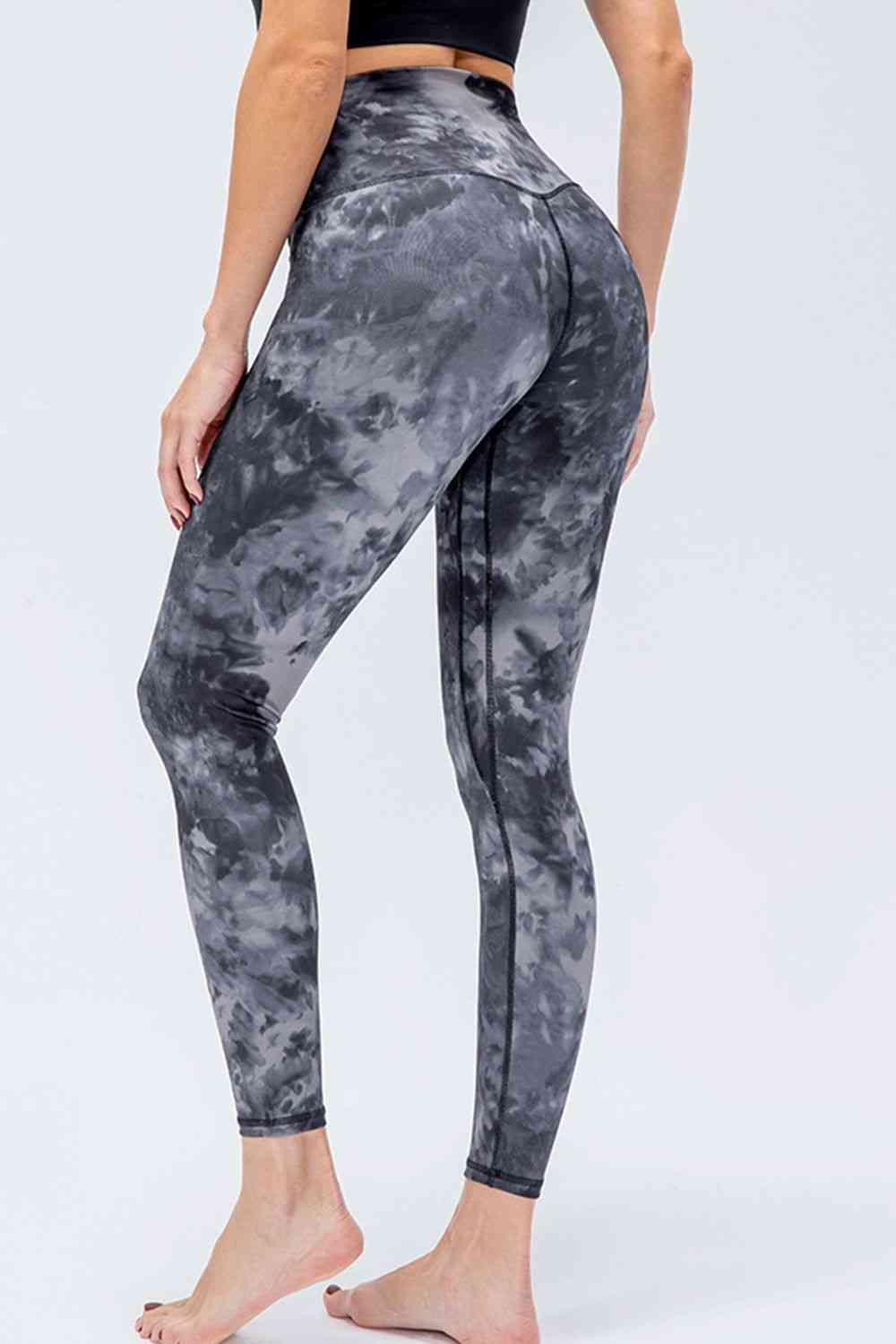 Legging actif coupe slim à large taille