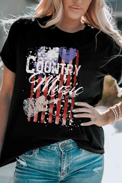 Camiseta gráfica de MÚSICA COUNTRY