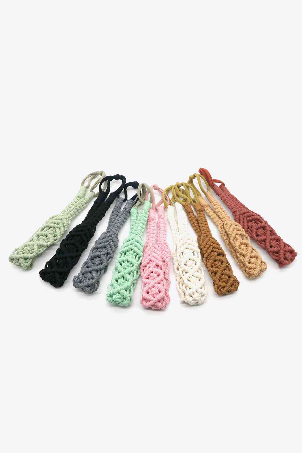 Assortiment de 2 bandeaux flexibles en macramé