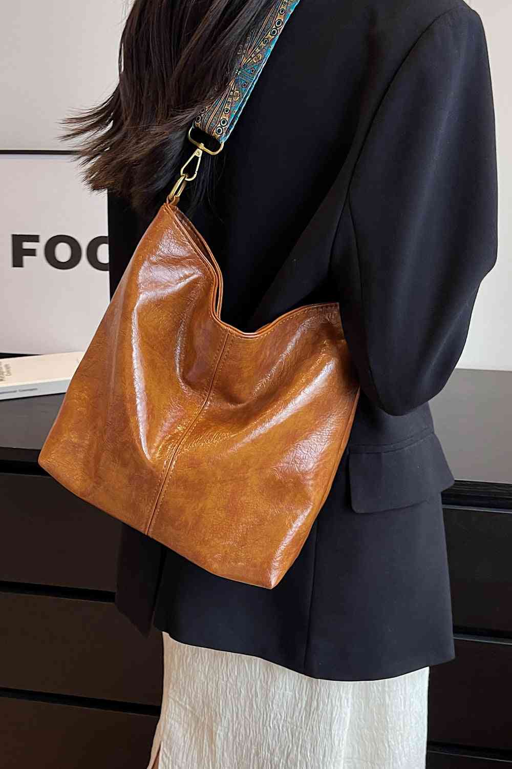 Sac à bandoulière en cuir PU adoré