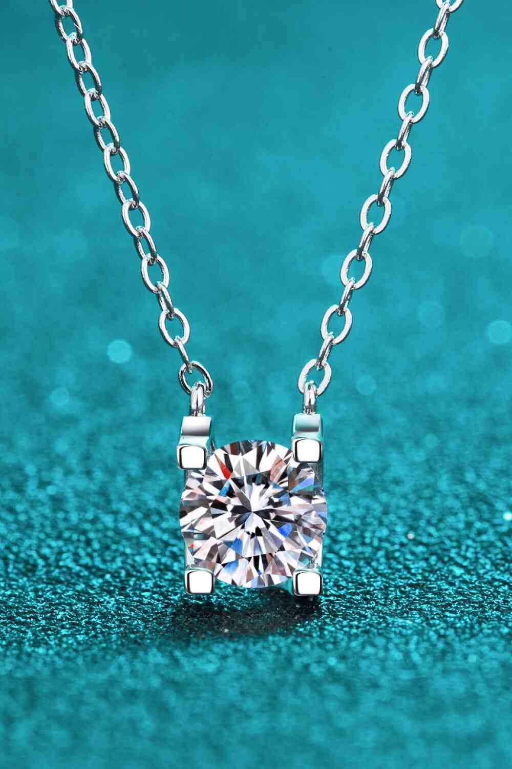 Collier chaîne moissanite 1 carat