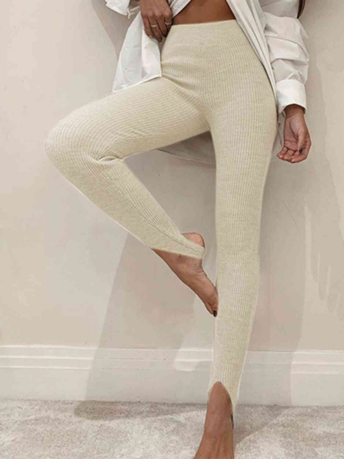 Ribbed Mid Waist Leggings