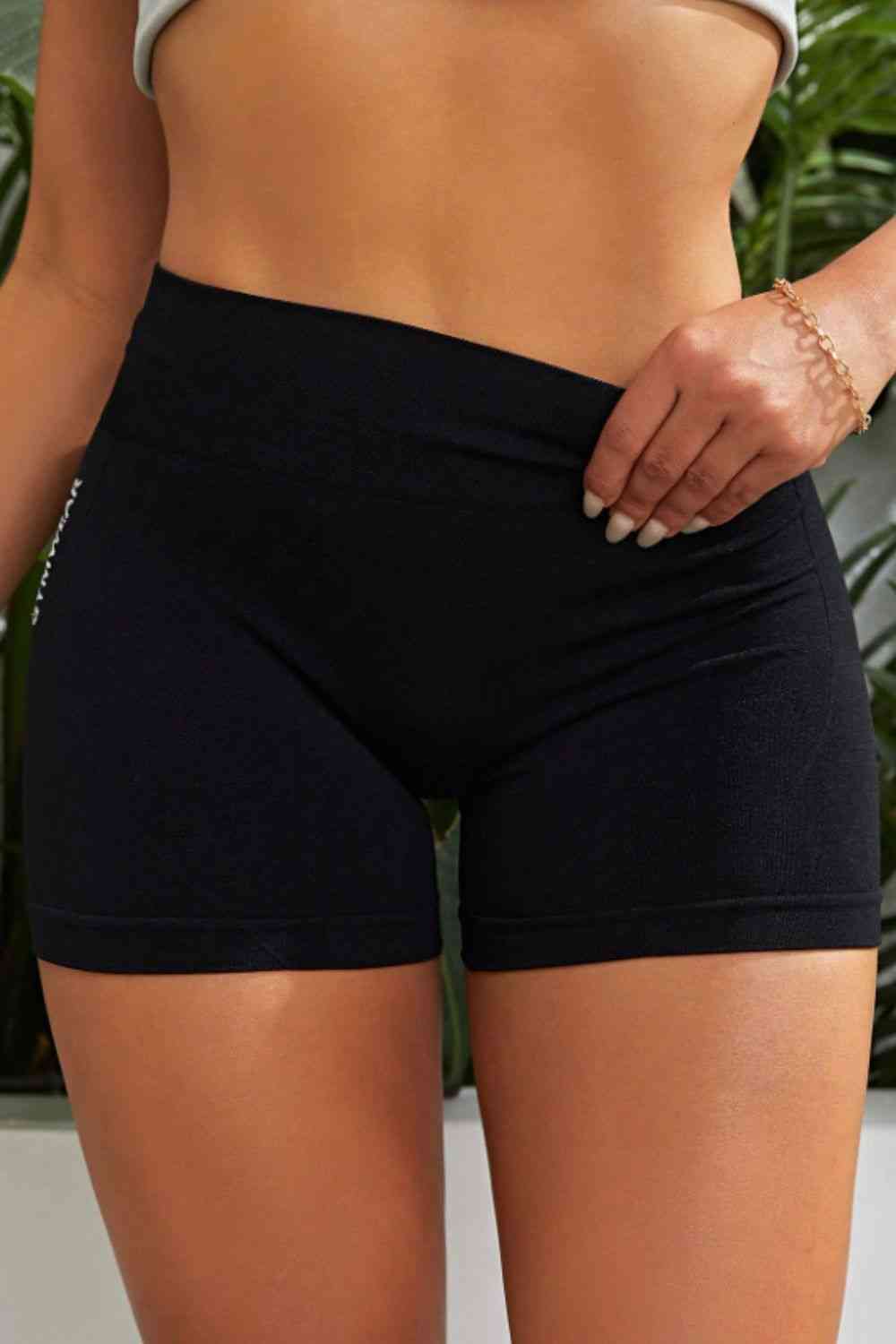 Short actif coupe slim à taille haute