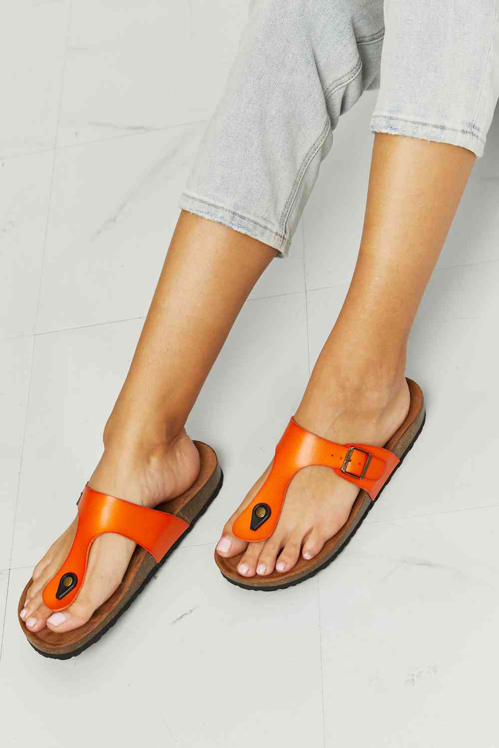 MMShoes - Drift Away - Tongs à sangle en T - Orange