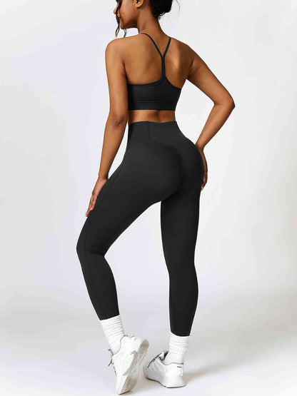 Conjunto de sujetador deportivo y leggings