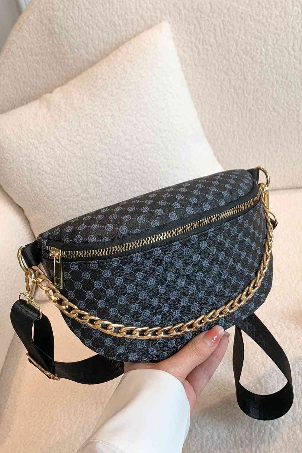 Sac à bandoulière en cuir PU imprimé