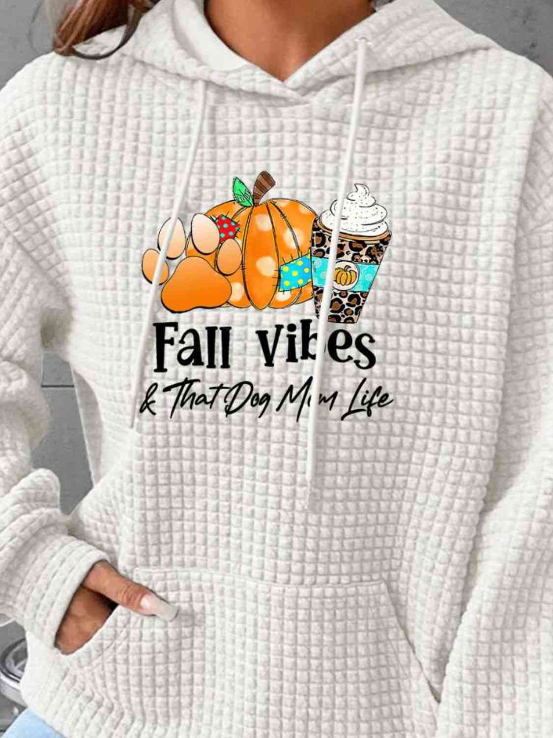 Sweat à capuche graphique pleine taille avec cordon de serrage