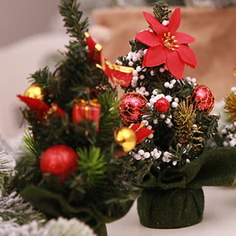 Ornements d'arbre de Noël aléatoires en 2 pièces