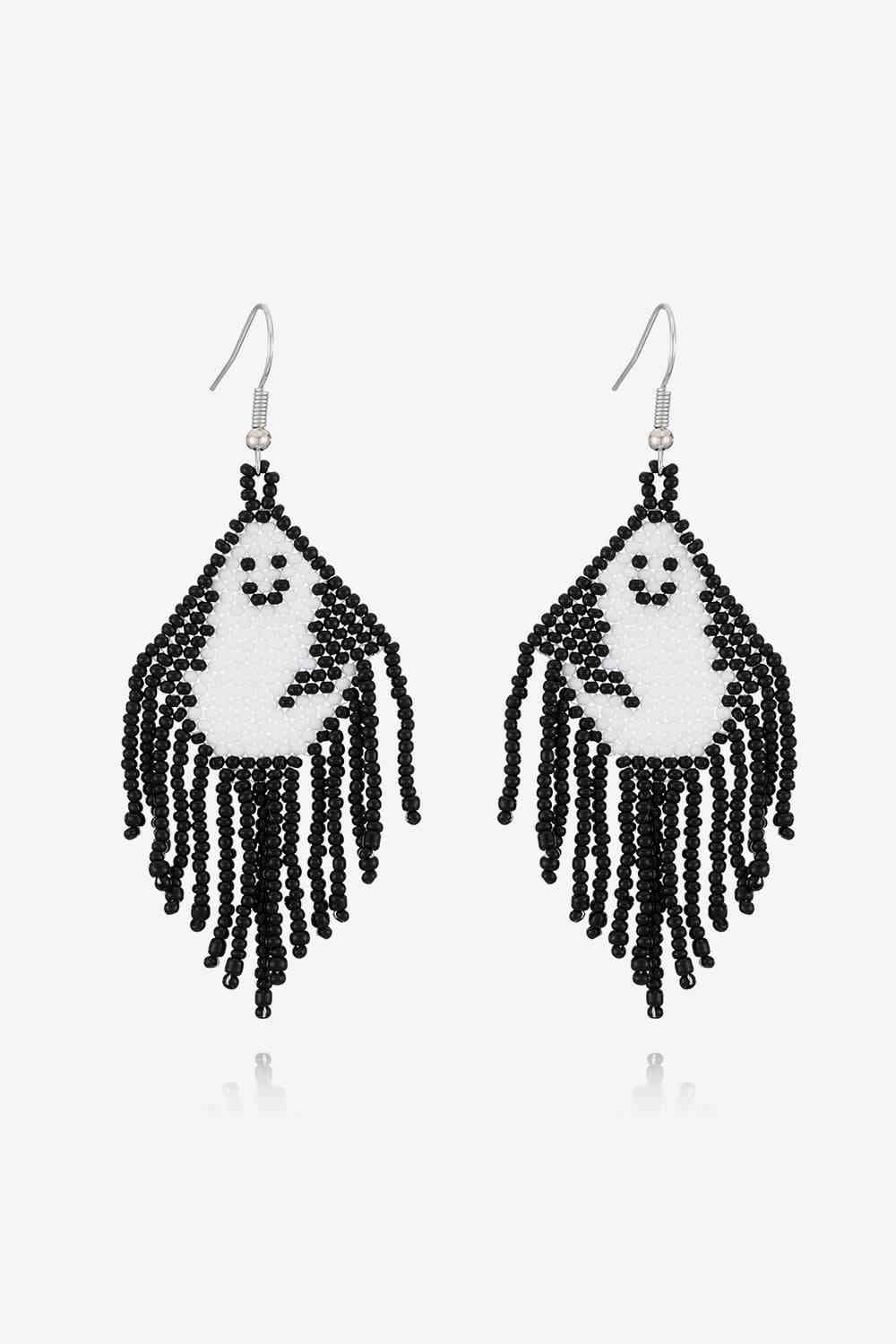 Boucles d'oreilles pendantes perlées