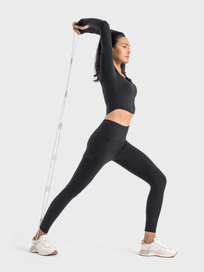 Legging de sport à large ceinture