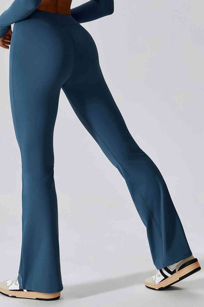 Pantalon de sport long taille haute coupe slim