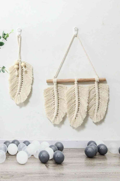 Colgante de pared de plumas