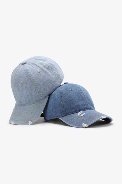 Gorra de béisbol ajustable desgastada