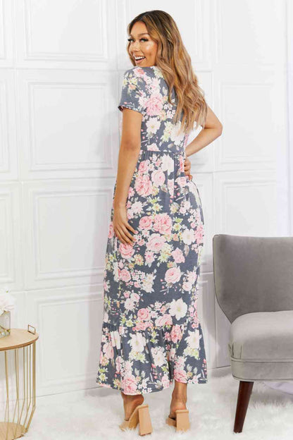 BOMBOM In Bloom - Robe longue fleurie à plusieurs niveaux