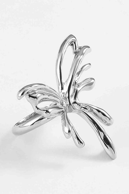 Anillo de mariposa de aleación de zinc