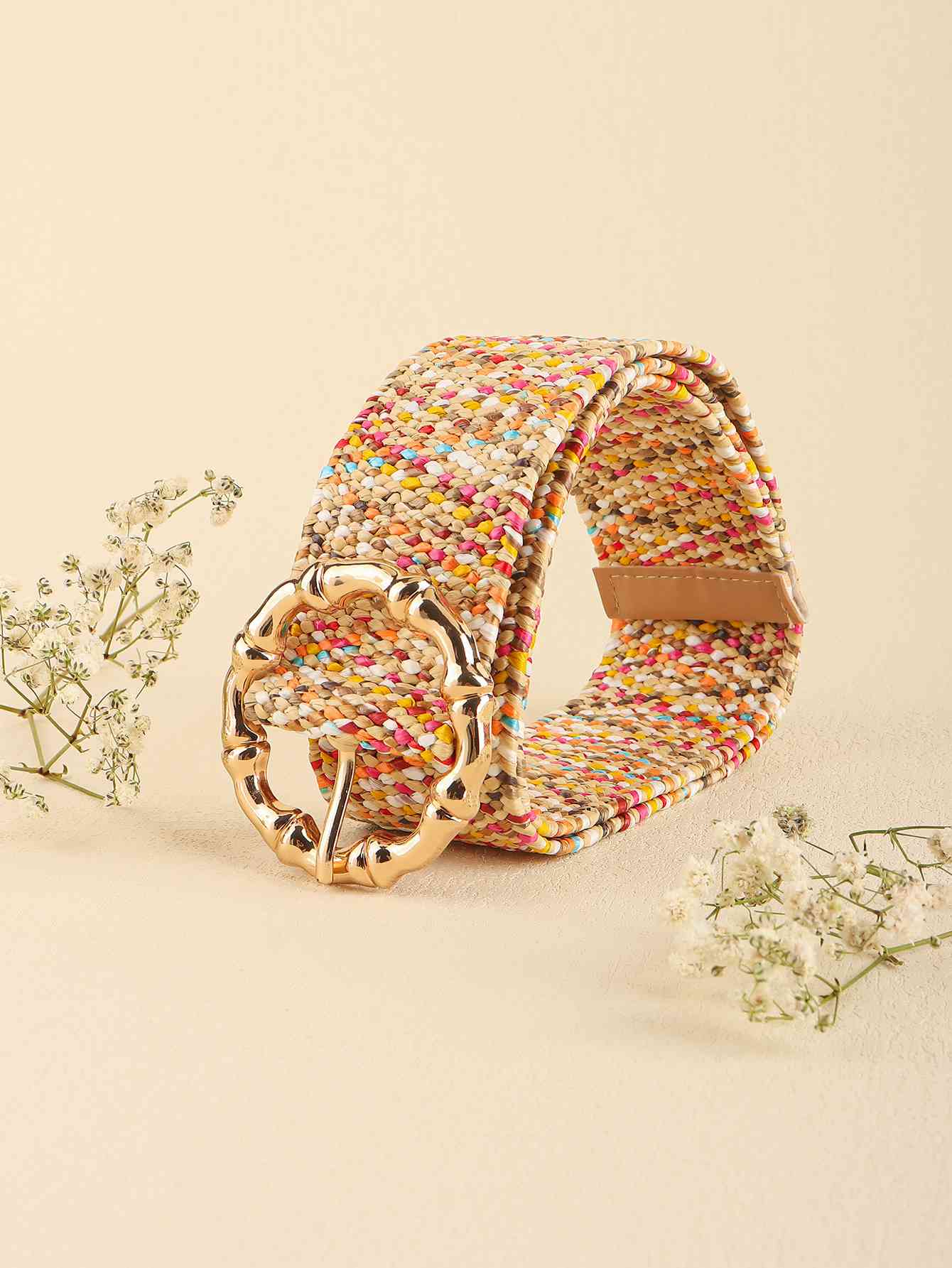 Ceinture large multicolore