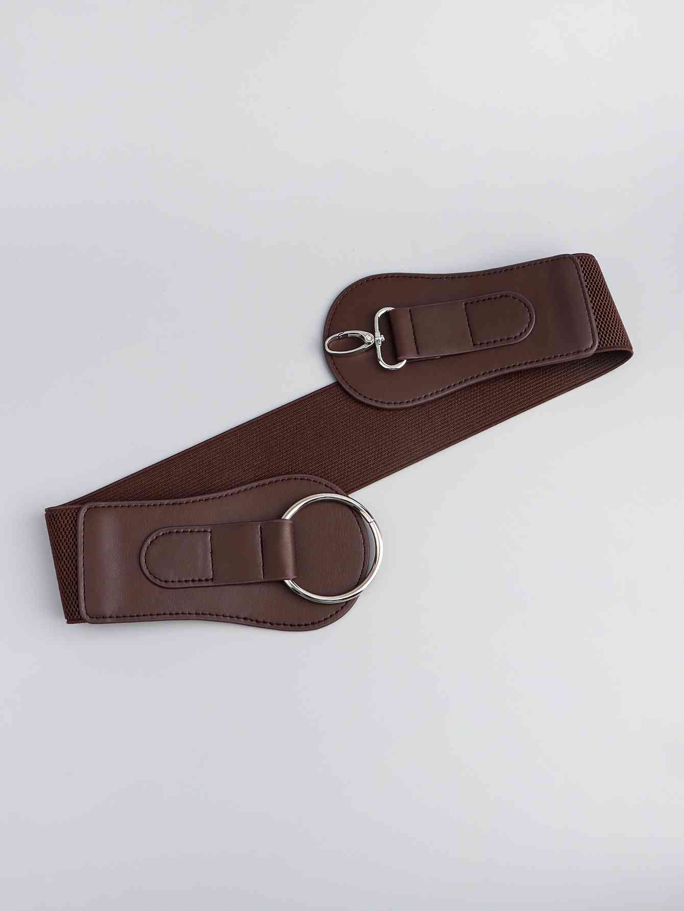 Ceinture large élastique en PU