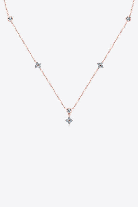 Collier en argent sterling 925 Moissanite