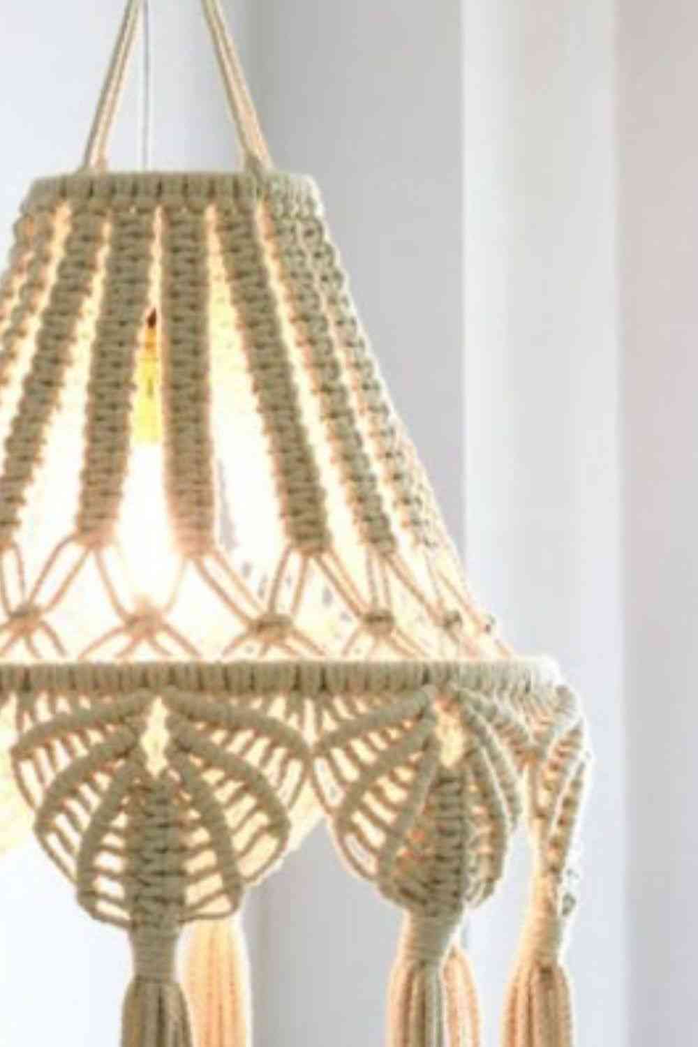 Macrame Hanging Lampshade