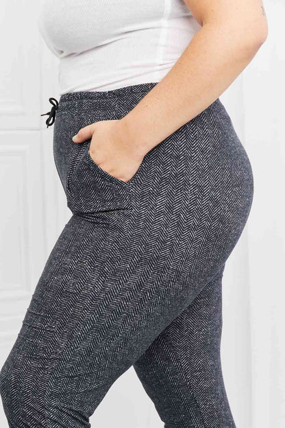 Leggings Depot Stay In - Pantalon de jogging taille pleine avec cordon de serrage