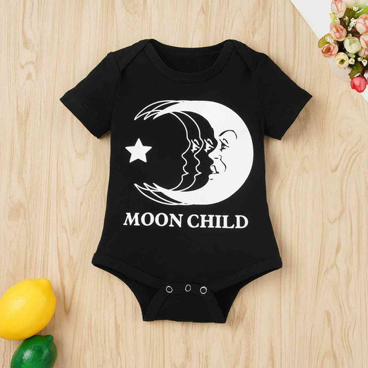 MOON CHILD Body con cuello redondo y gráfico