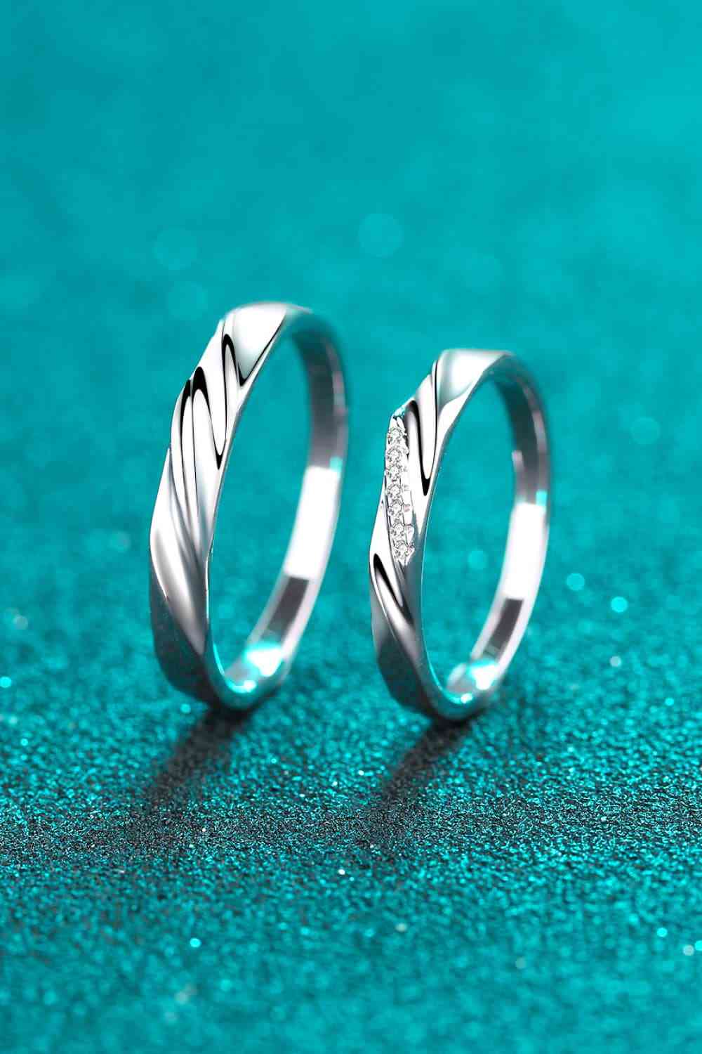 Bague minimaliste en argent sterling 925 rhodié